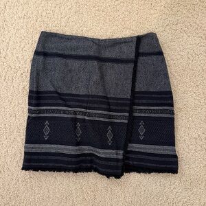 LOFT Navy Textured Skirt